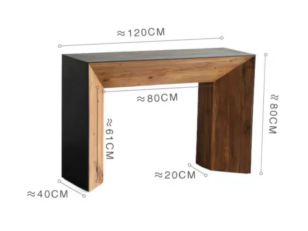 LEIF Rustic Console Table - Radical Homes Singapore