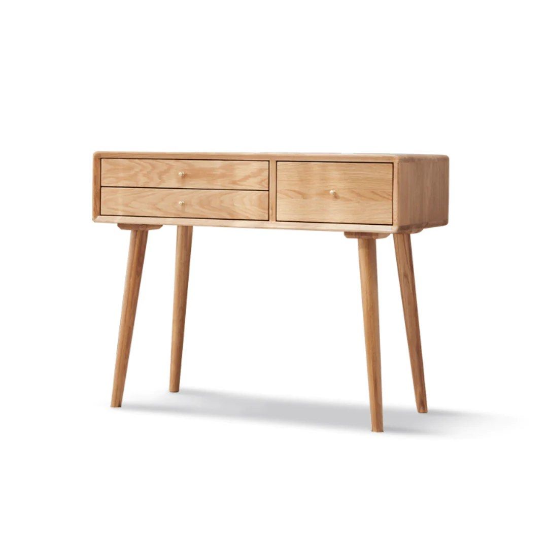 CHLOE Rustic Solid Wood Vanity Table - Radical Homes Singapore