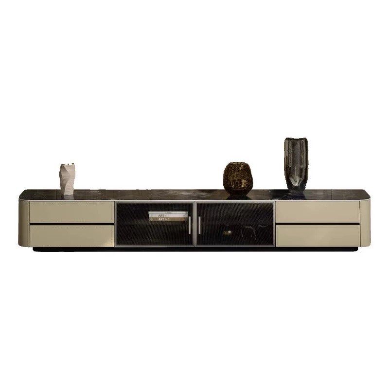 LODEN Modern Saddle Leather TV Console - Radical Homes Singapore