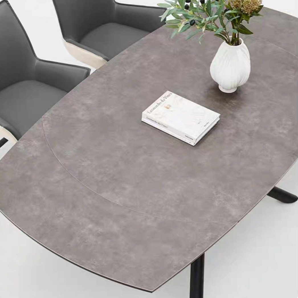 KIATO Modern Sintered Stone Extendable Dining Table - Radical Homes Singapore