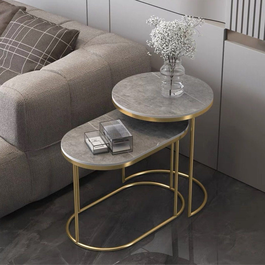 GEHRIG Modern Sintered Stone Nesting Side Tables - Radical Homes Singapore