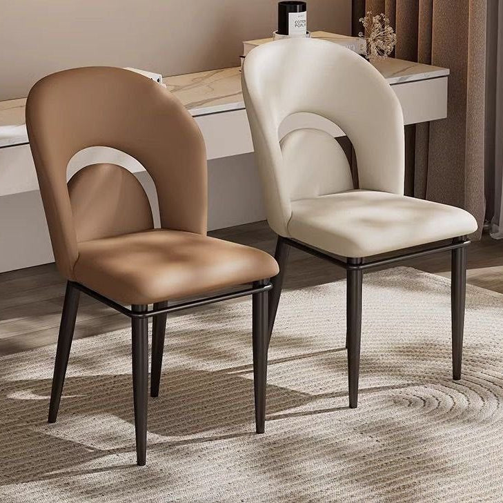 NASO Modern Leather Dining Chair - Radical Homes Singapore