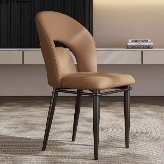 NASO Modern Leather Dining Chair - Radical Homes Singapore