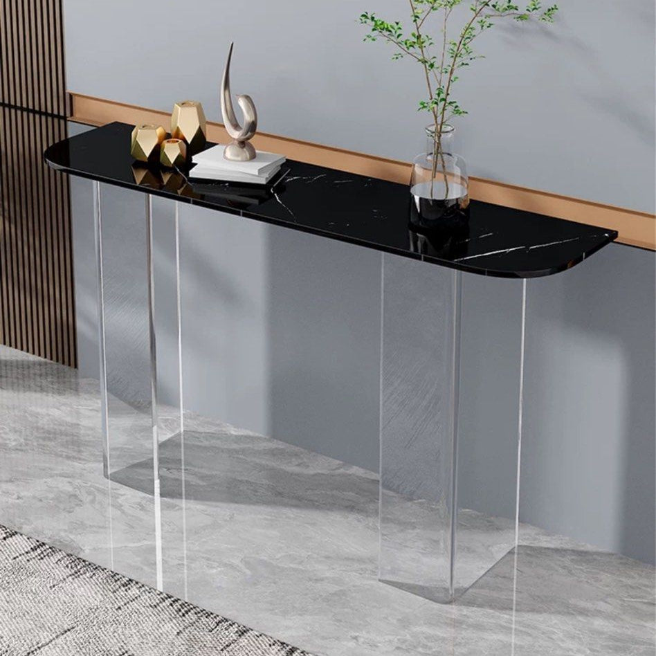 TAMRIN Modern Acrylic Console Table - Radical Homes Singapore