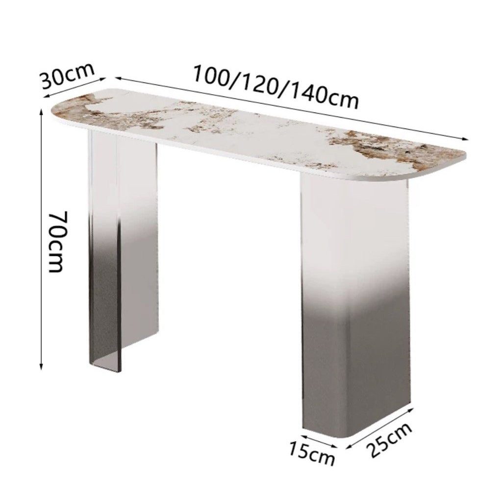 TAMRIN Modern Acrylic Console Table - Radical Homes Singapore