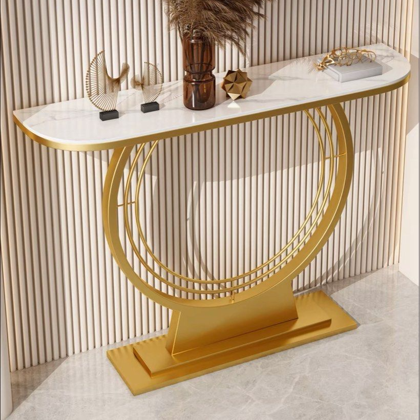 IRIS Modern Marble Console Table - Radical Homes Singapore