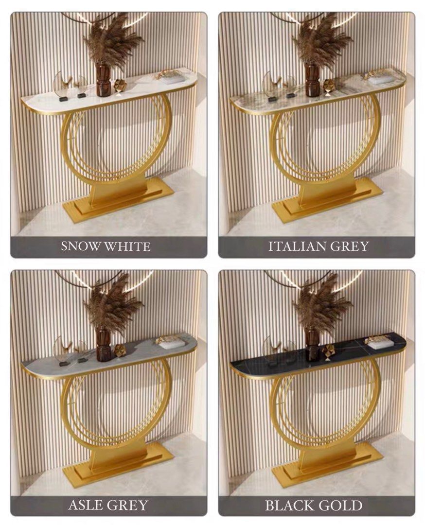 IRIS Modern Marble Console Table - Radical Homes Singapore