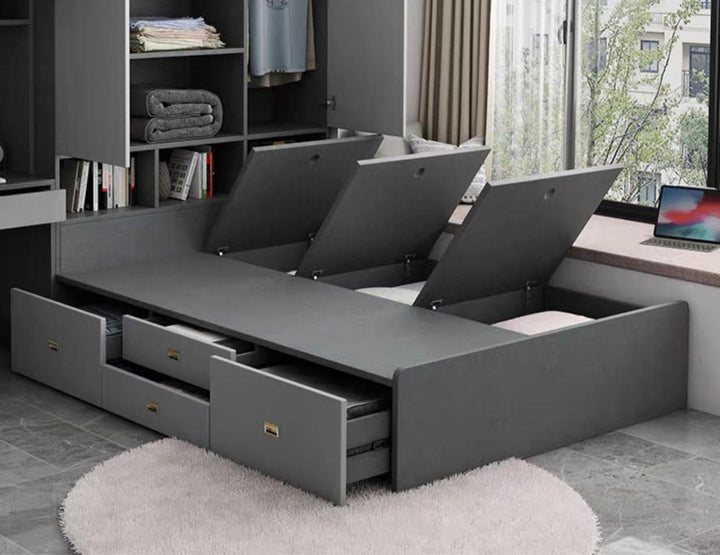 FRAZEL Modern Multipurpose Bedframe - Radical Homes Singapore