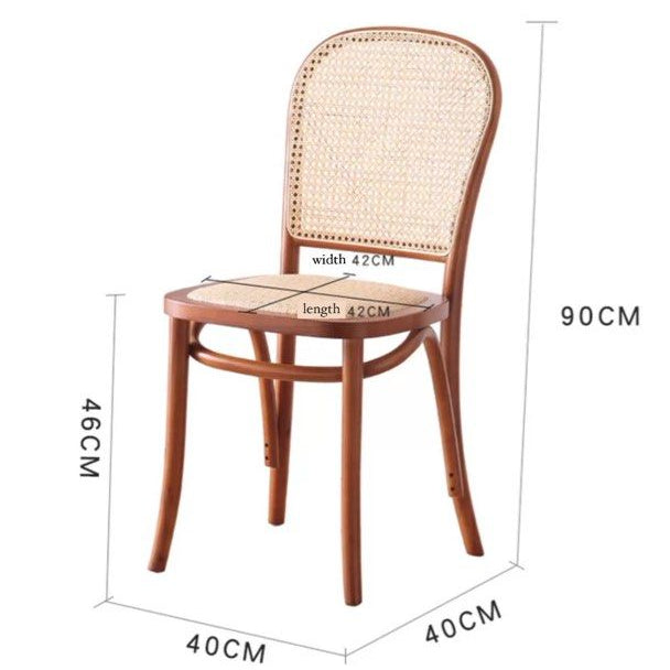PALMER Vintage Rattan Dining Chair - Radical Homes Singapore