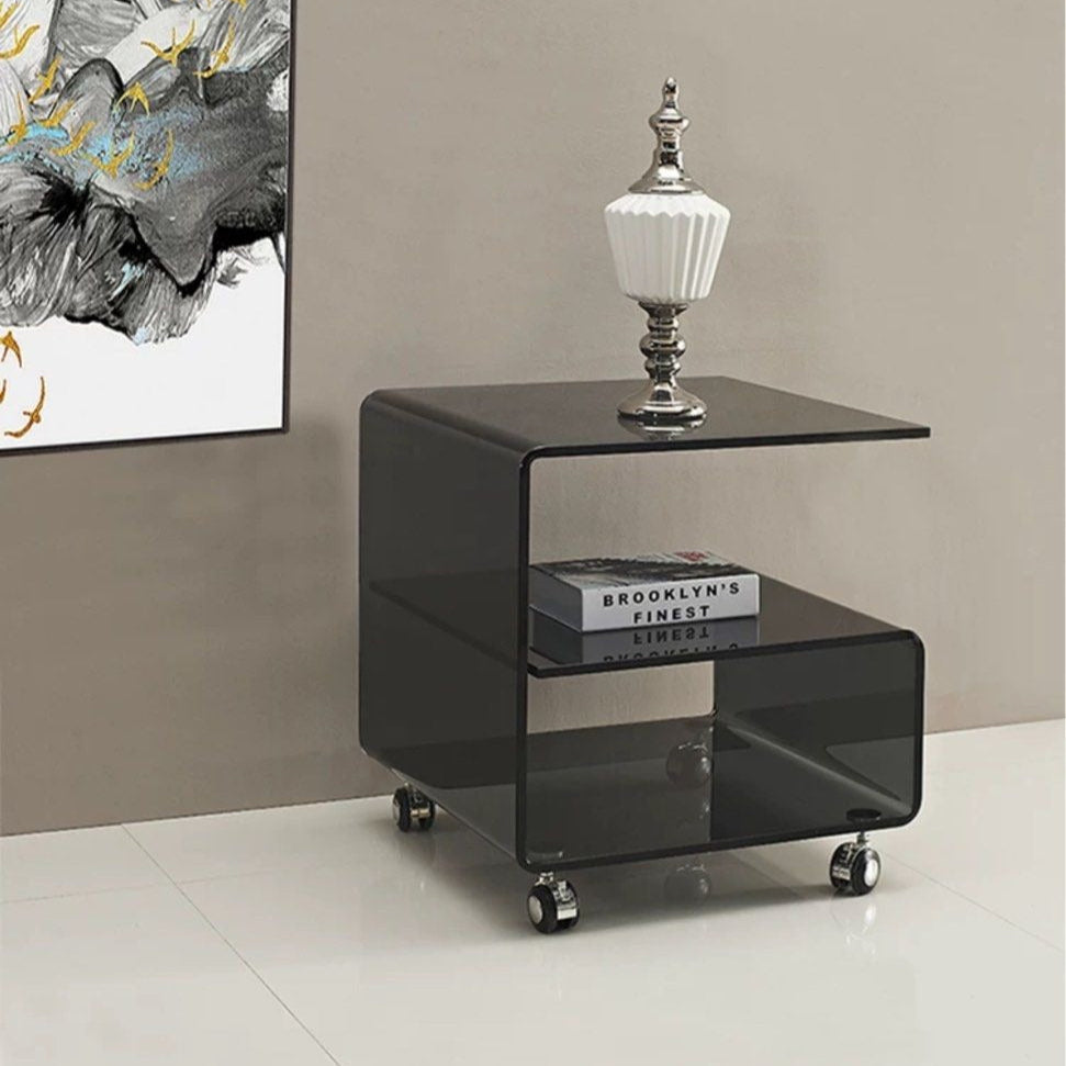 DURDEN Contemporary Glass Side Table - Radical Homes Singapore