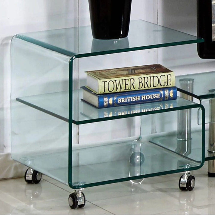 DURDEN Contemporary Glass Side Table - Radical Homes Singapore