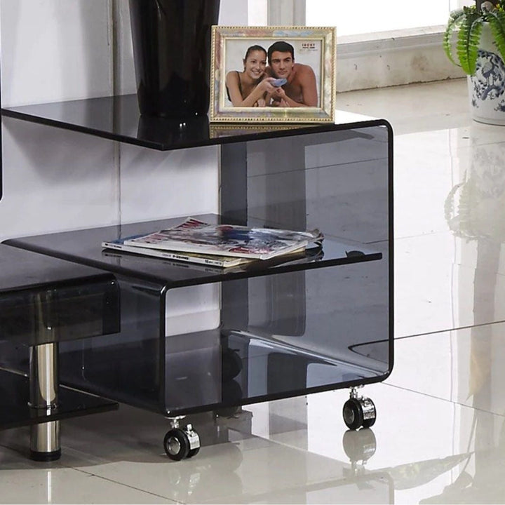 DURDEN Contemporary Glass Side Table - Radical Homes Singapore