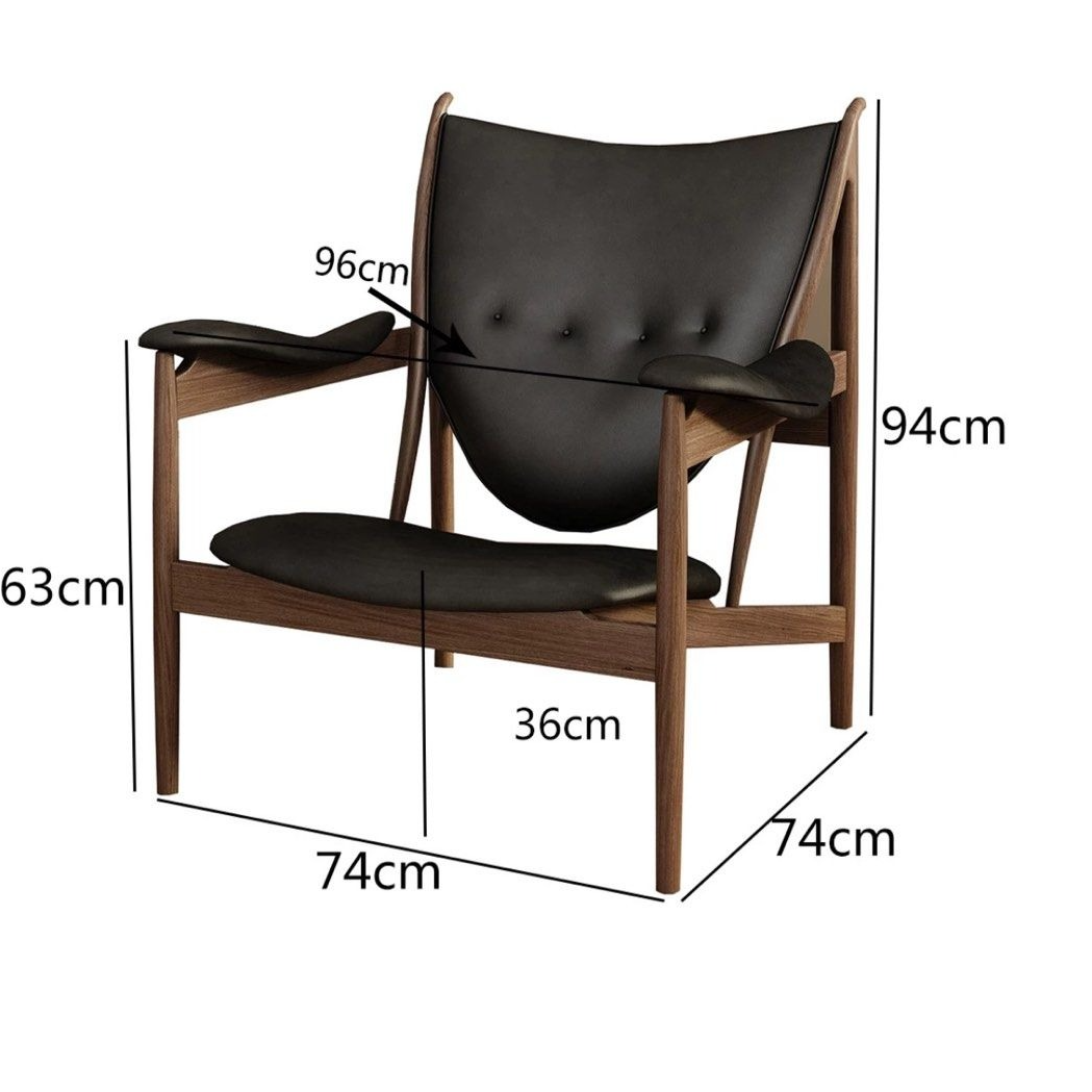 LUTHOR Modern Leather Lounge Chair - Radical Homes Singapore