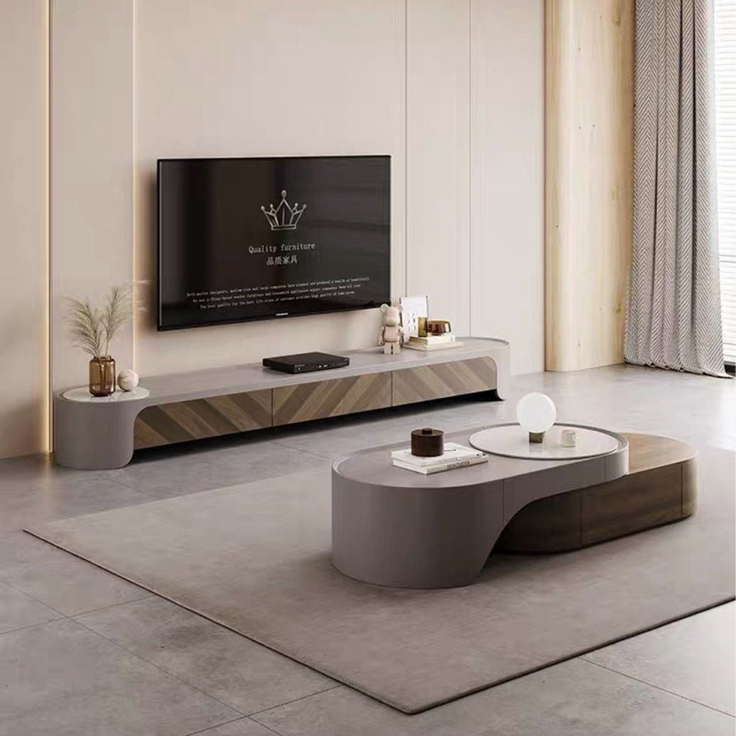 ZALBAR Modern Solid Wood TV Console - Radical Homes Singapore