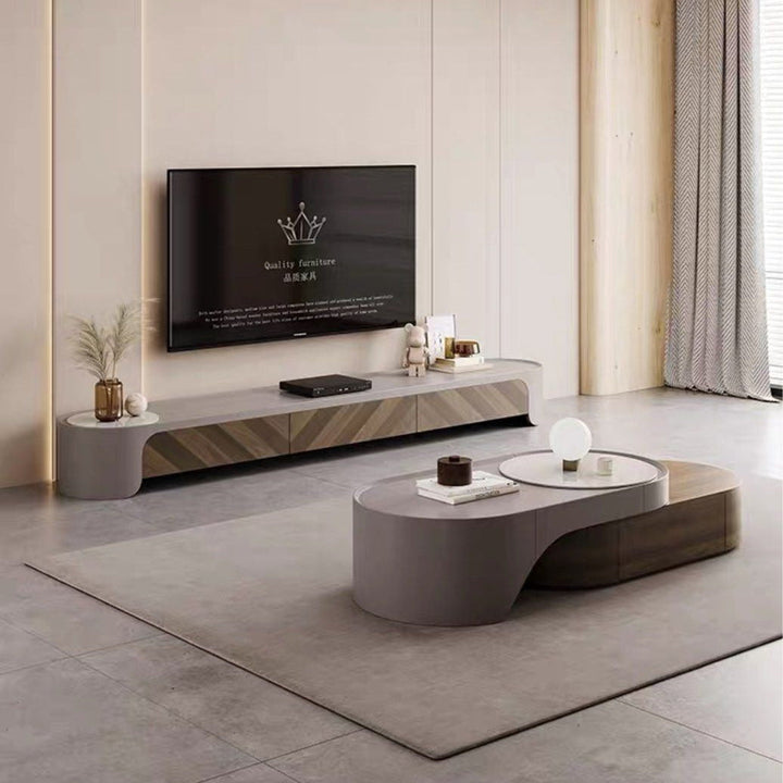ZALBAR Modern Solid Wood TV Console - Radical Homes Singapore