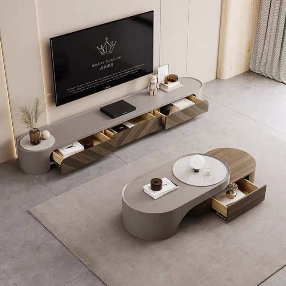 ZALBAR Modern Solid Wood TV Console - Radical Homes Singapore