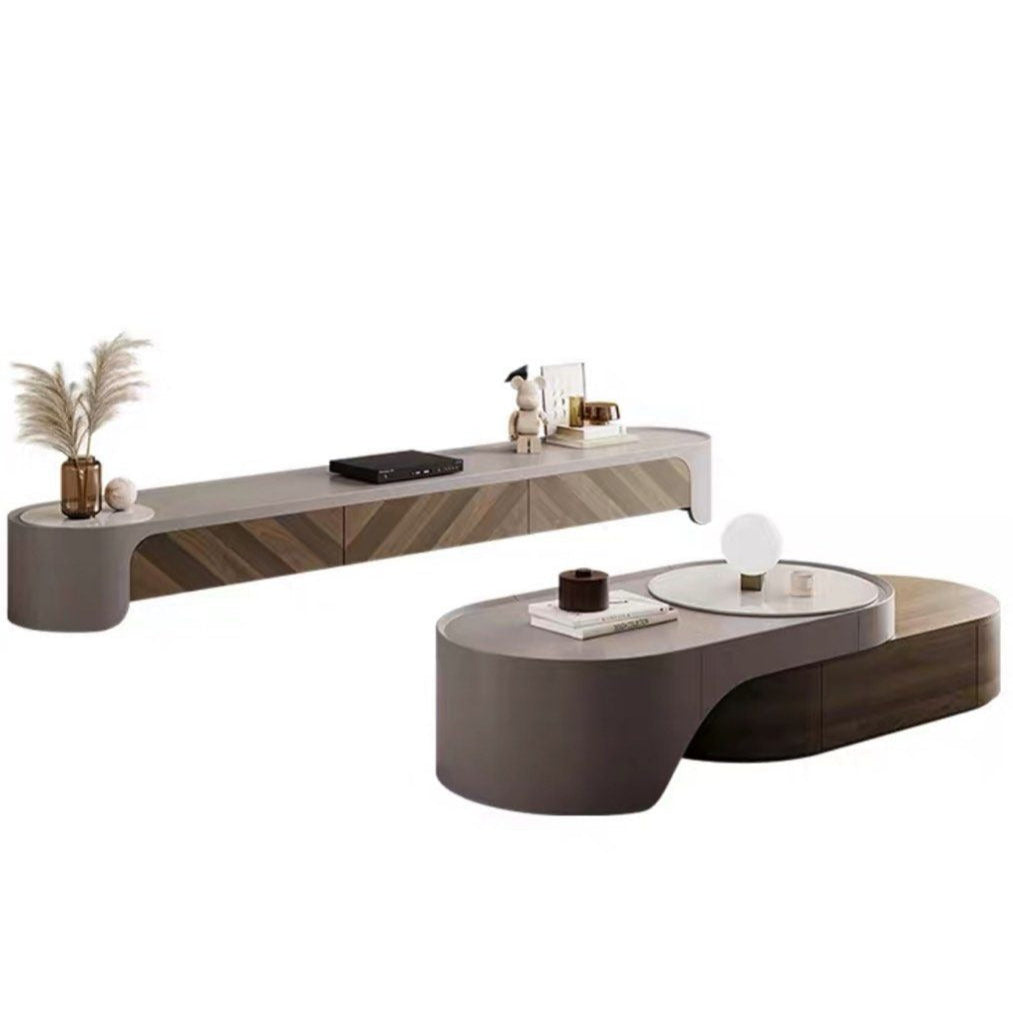 ZALBAR Modern Solid Wood TV Console - Radical Homes Singapore