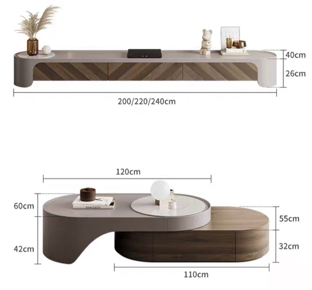 ZALBAR Modern Solid Wood TV Console - Radical Homes Singapore