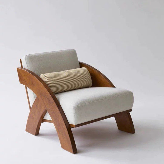 ELDRAVO Modern Solid Wood Lounge Chair - Cassa Haus Singapore