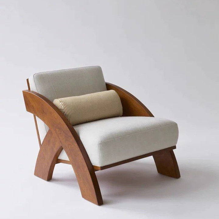 ELDRAVO Modern Solid Wood Lounge Chair - Cassa Haus Singapore