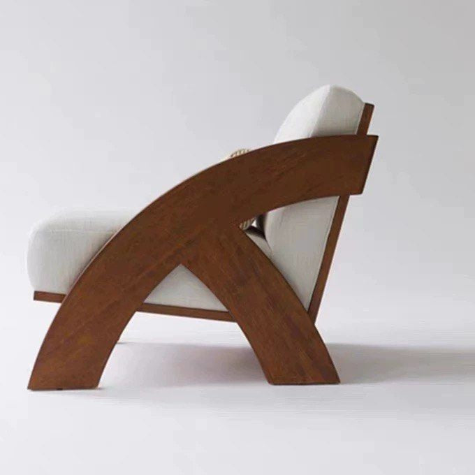 ELDRAVO Modern Solid Wood Lounge Chair - Cassa Haus Singapore