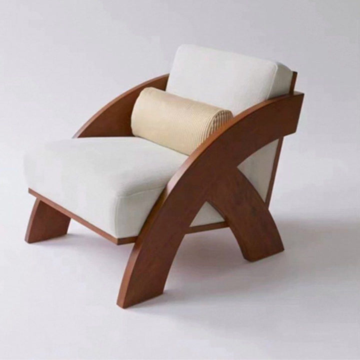 ELDRAVO Modern Solid Wood Lounge Chair - Cassa Haus Singapore