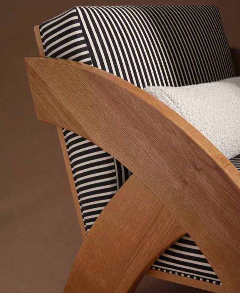 ELDRAVO Modern Solid Wood Lounge Chair - Cassa Haus Singapore
