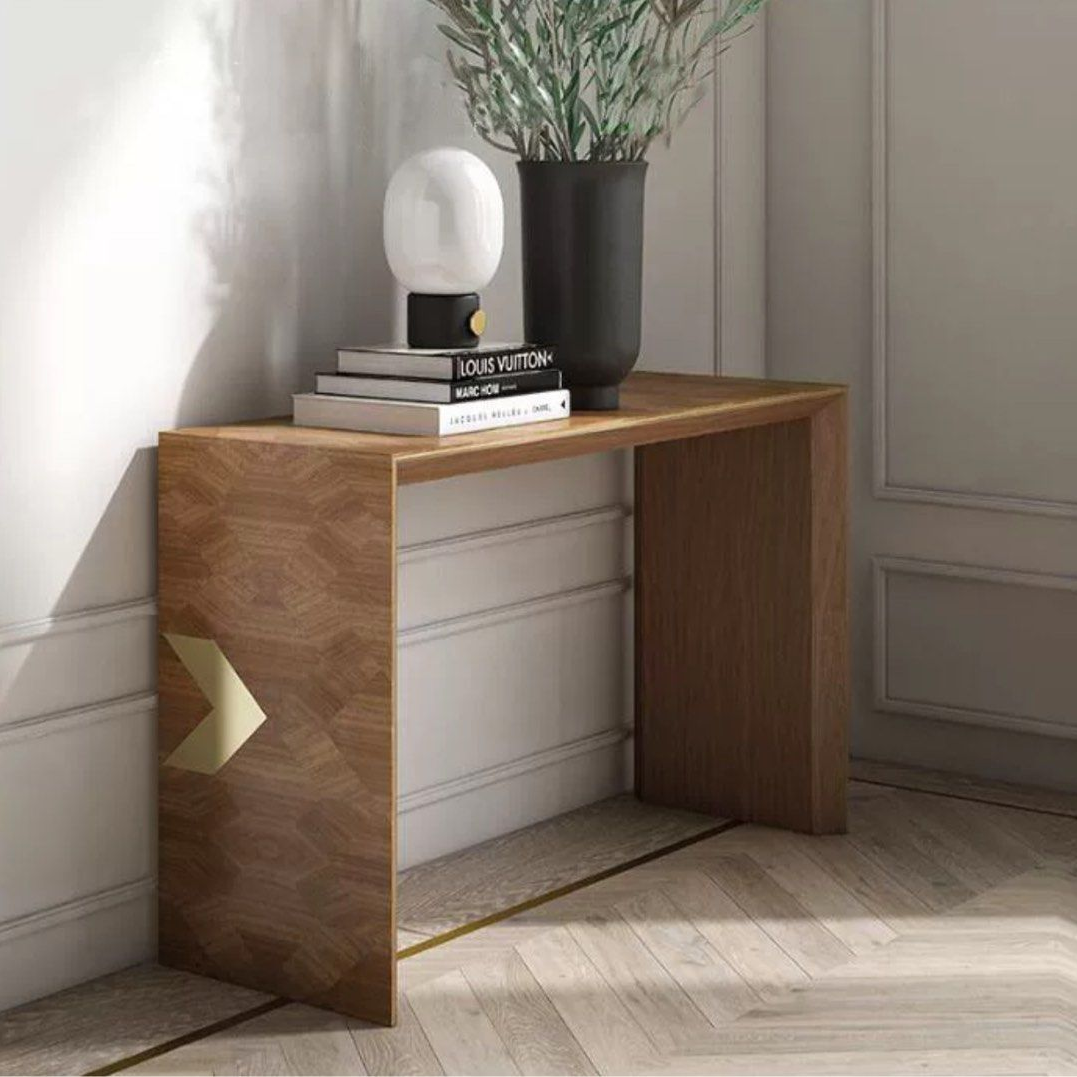 VIDAL Modern Solid Wood Hallway Console - Radical Homes Singapore