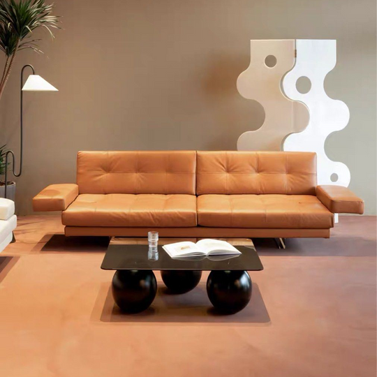 DUNO Minimalist Leather Sofa - Cassa Haus Singapore