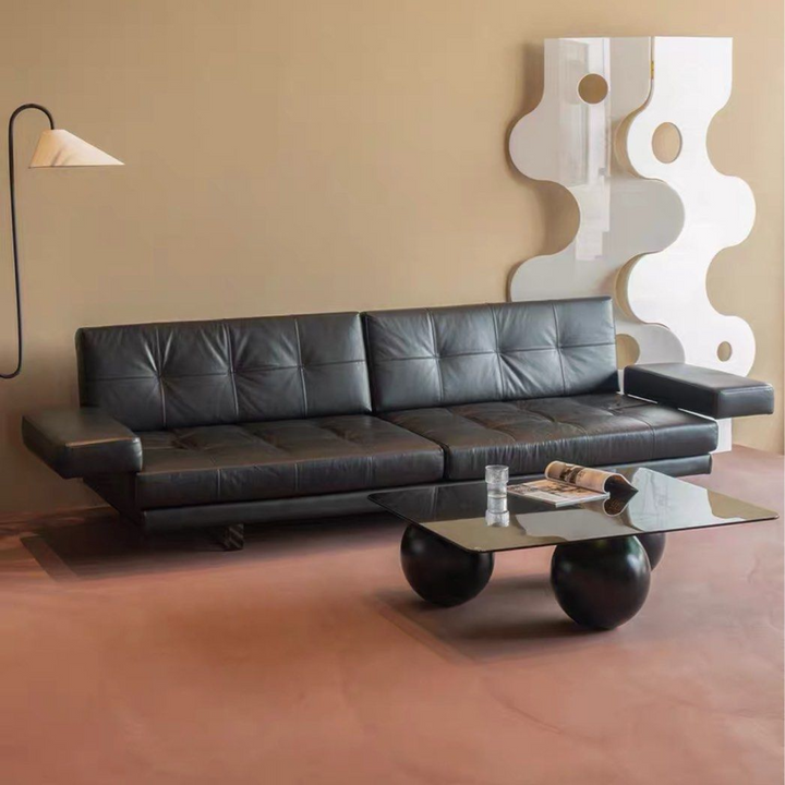 ADAVORA Minimalist Leather Sofa - Radical Homes Singapore