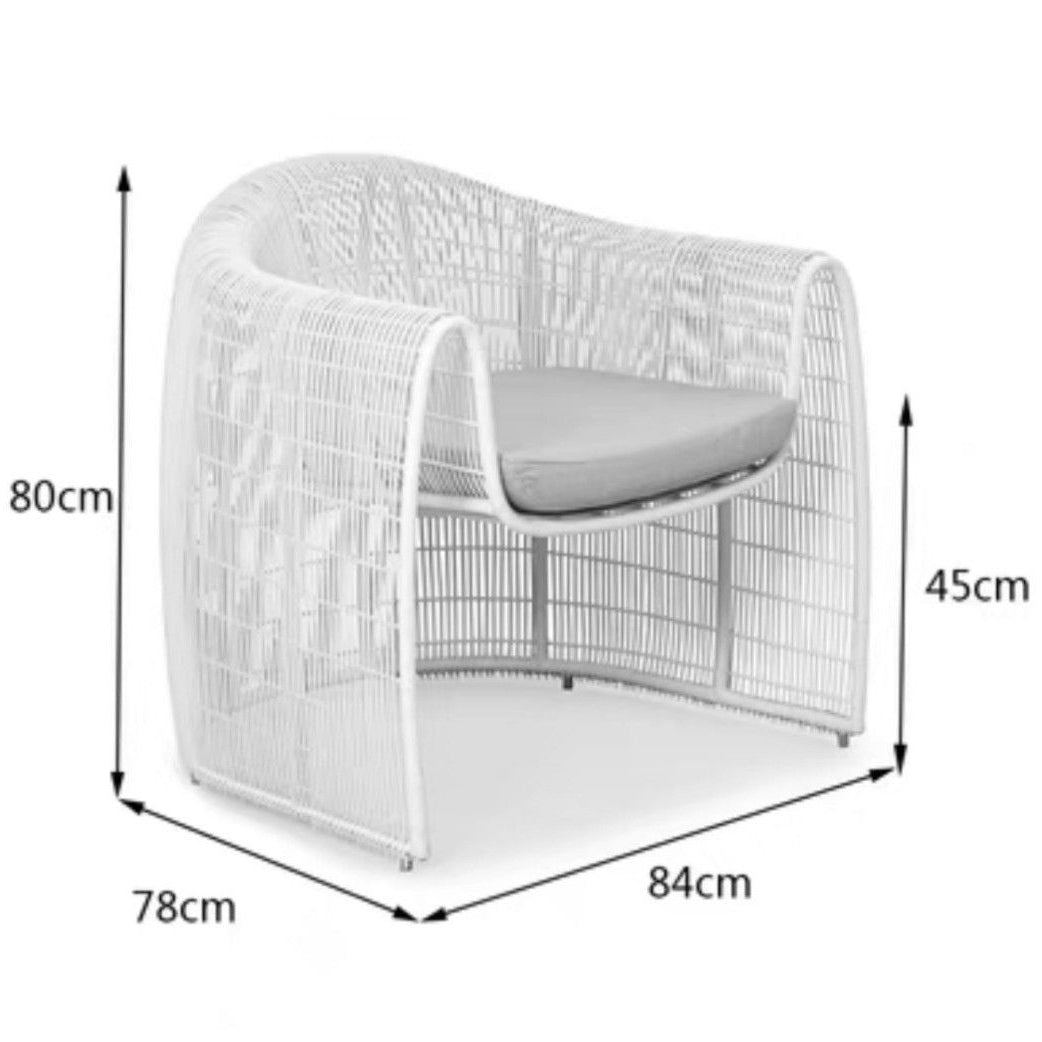 NAOMI Modern Outdoor Lounge Chair Set - Radical Homes Singapore