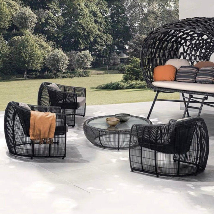 NAOMI Modern Outdoor Lounge Chair Set - Radical Homes Singapore