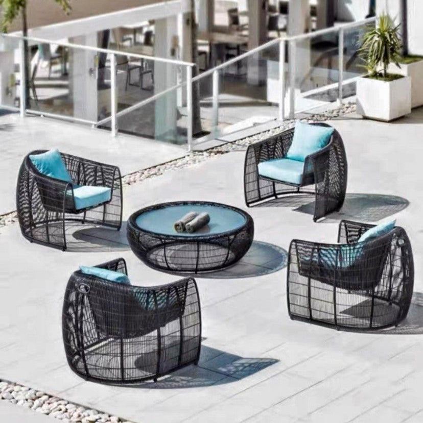 NAOMI Modern Outdoor Lounge Chair Set - Radical Homes Singapore