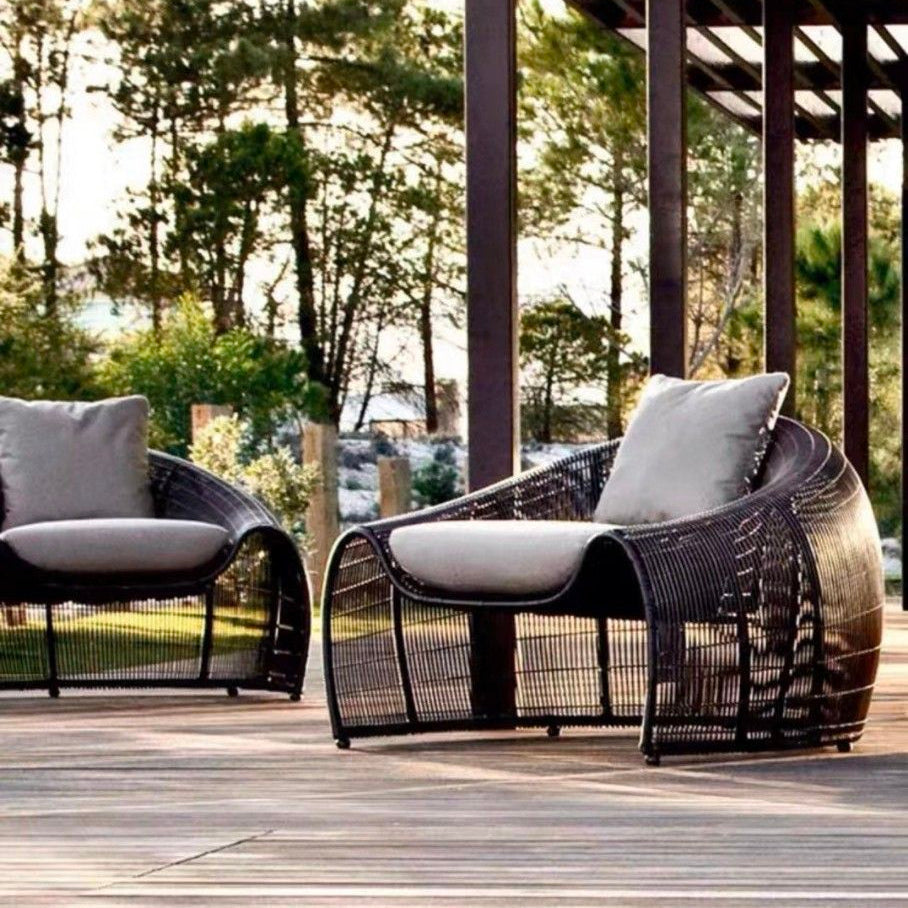 NAOMI Modern Outdoor Lounge Chair Set - Radical Homes Singapore