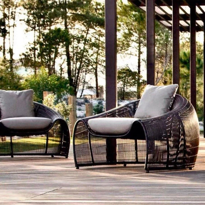 NAOMI Modern Outdoor Lounge Chair Set - Radical Homes Singapore