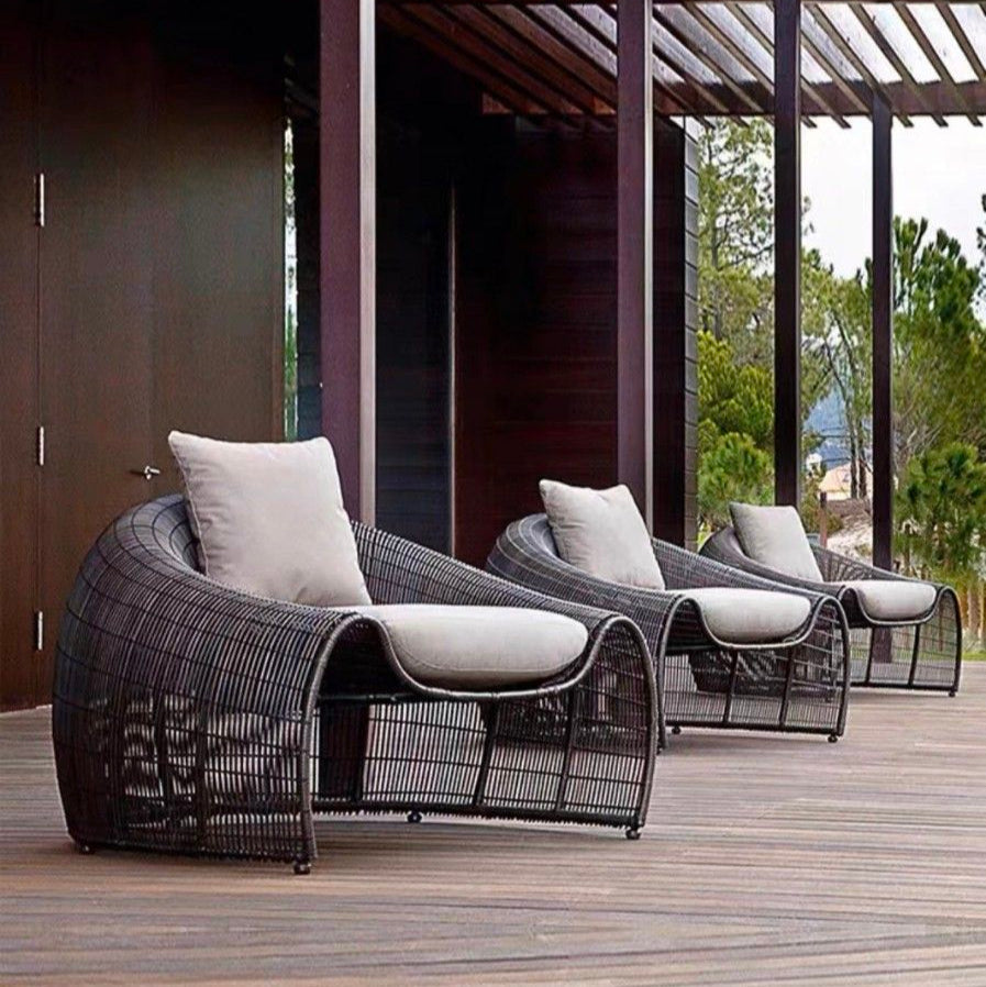 NAOMI Modern Outdoor Lounge Chair Set - Radical Homes Singapore