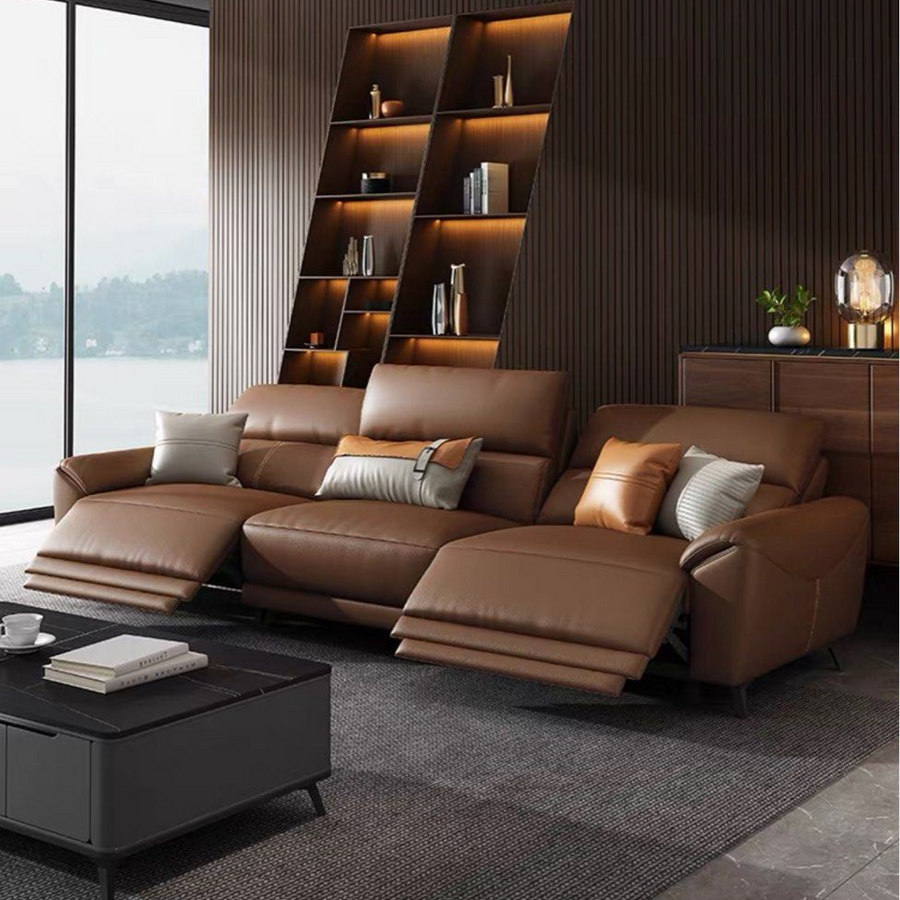 SOMARA Modern Leather Sofa - Radical Homes Singapore