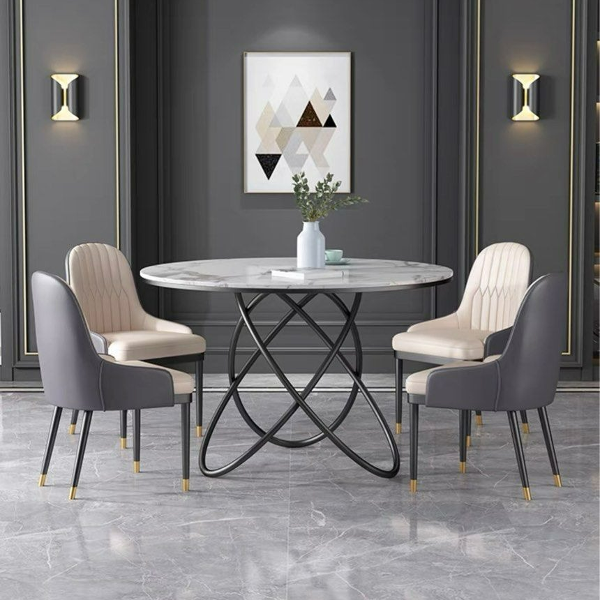 SIBSON Modern Round Dining Table - Radical Homes Singapore