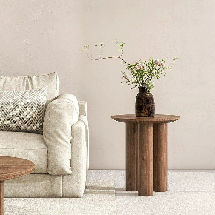 KRYN Rustic Solid Wood Side Table - Radical Homes Singapore