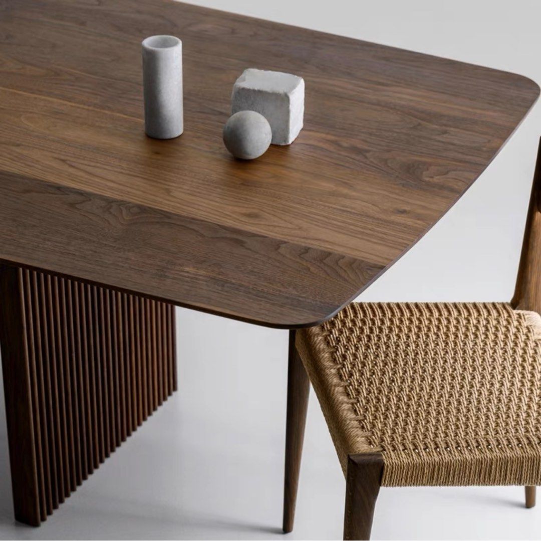 FIORE Modern Solid Wood Dining Table - Radical Homes Singapore