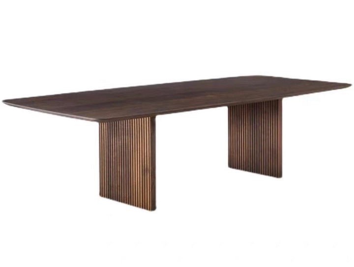 FIORE Modern Solid Wood Dining Table - Radical Homes Singapore