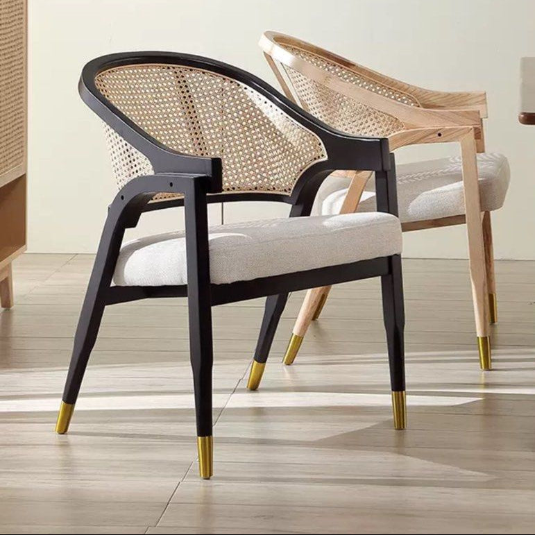 SHAYERA Mid-Century Rattan Dining Chair - Radical Homes Singapore