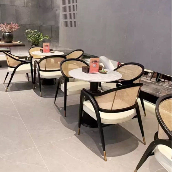 MARVELLIS Mid-Century Rattan Dining Chair - Cassa Haus Singapore