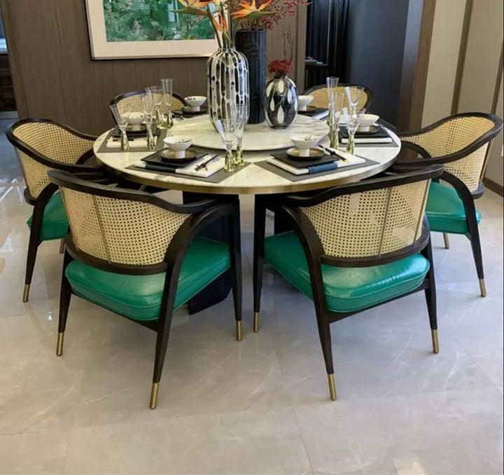 MARVELLIS Mid-Century Rattan Dining Chair - Cassa Haus Singapore