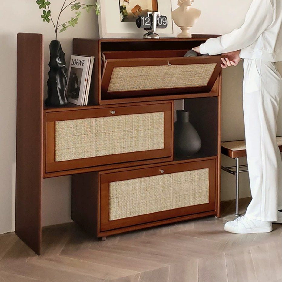 GENEVE Modern Extendable Shoe Cabinet - Radical Homes Singapore