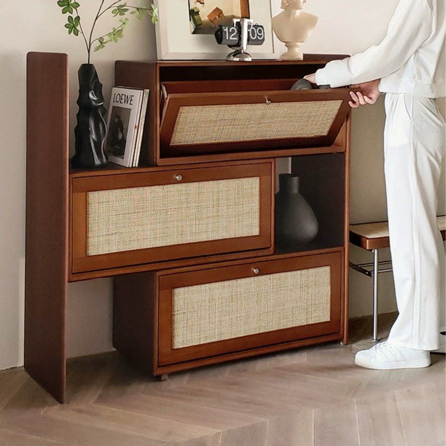 GENEVE Modern Extendable Shoe Cabinet - Radical Homes Singapore