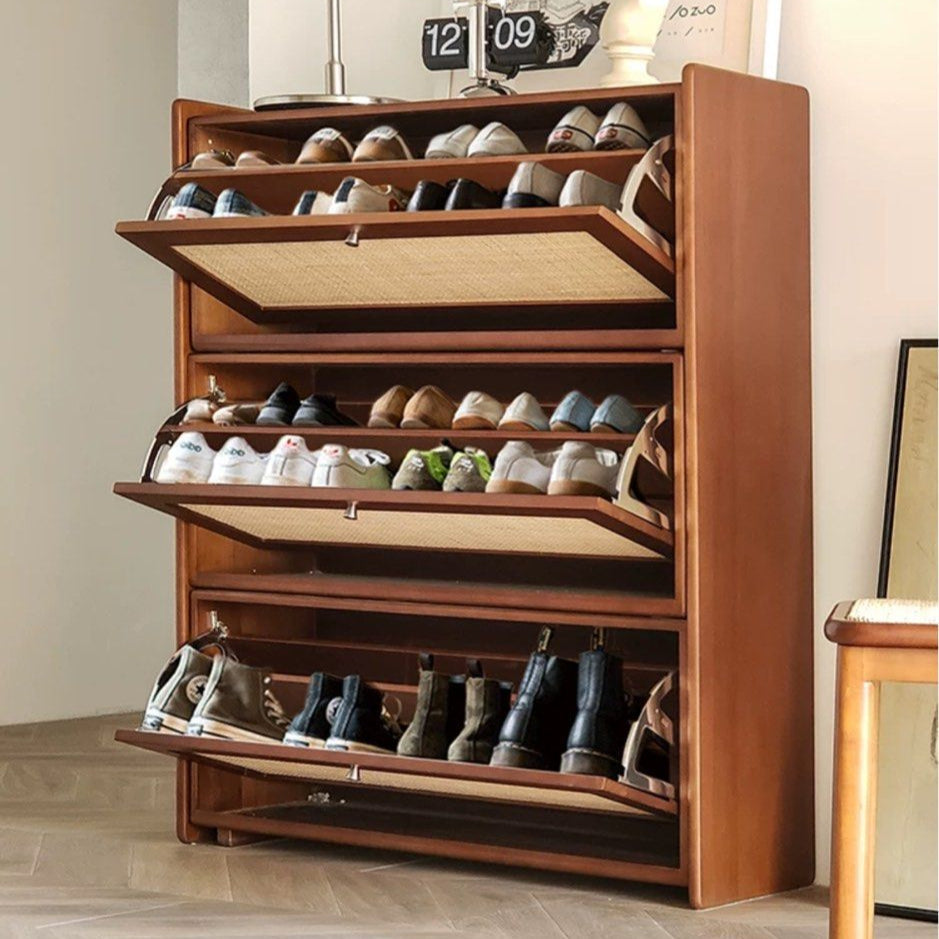 GENEVE Modern Extendable Shoe Cabinet - Radical Homes Singapore