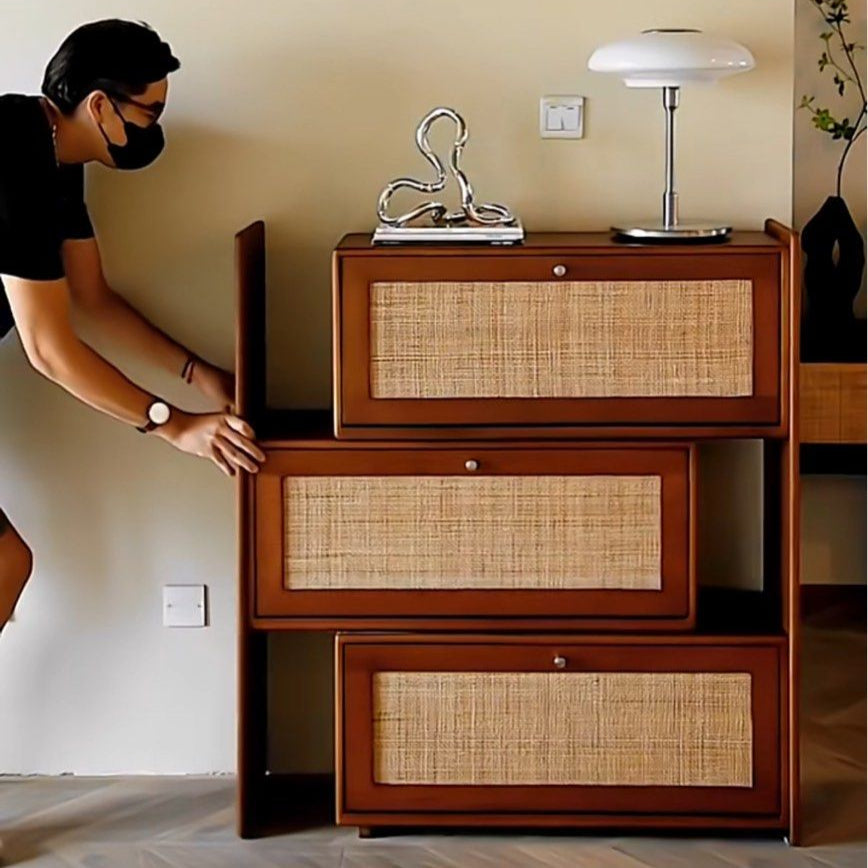 GENEVE Modern Extendable Shoe Cabinet - Radical Homes Singapore