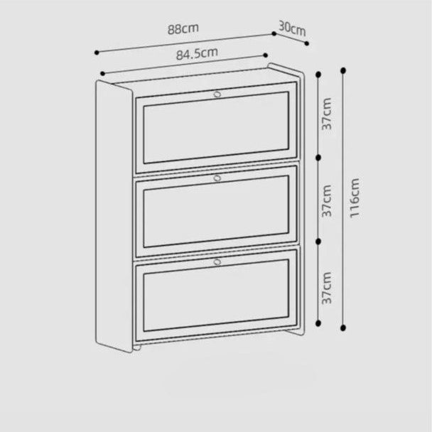 GENEVE Modern Extendable Shoe Cabinet - Radical Homes Singapore