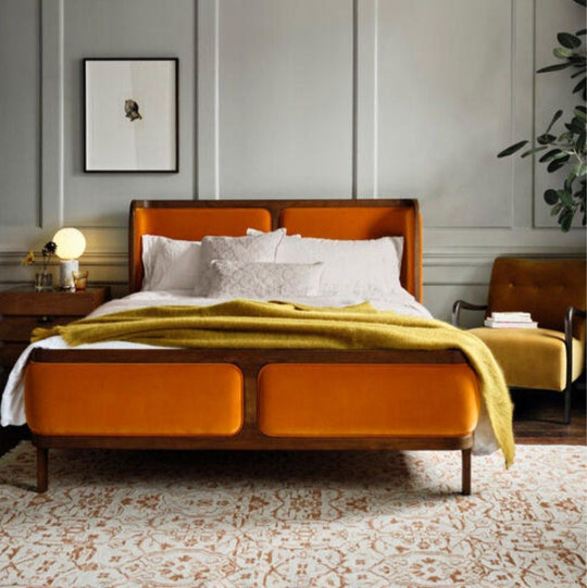AVERO Mid-Century Bedframe - Cassa Haus Singapore